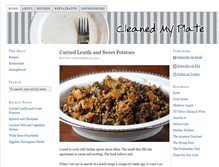 Tablet Screenshot of cleanedmyplate.com